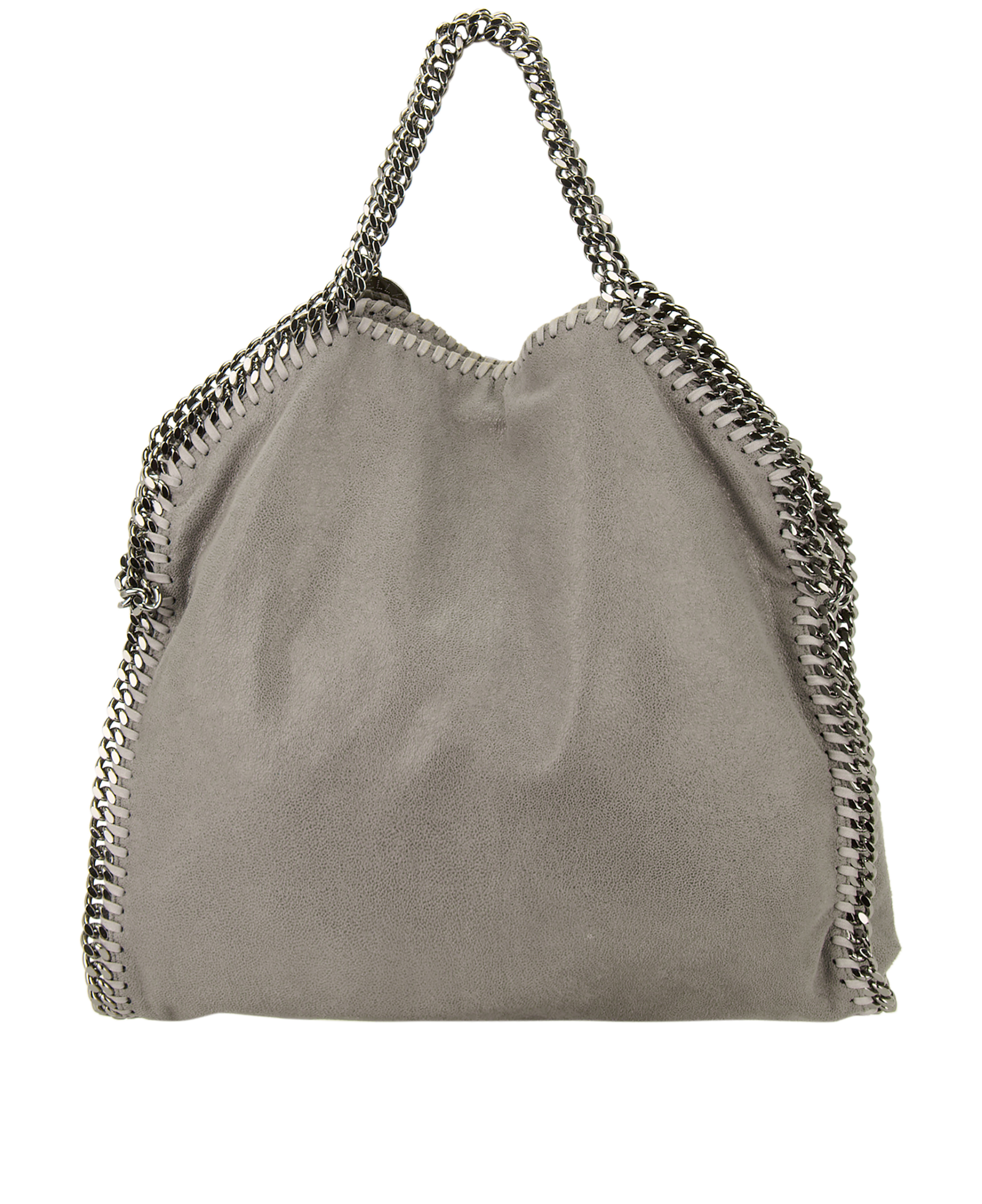Falabella Fold-Over Tote, &pound;450, Handbags, Grey, Faux Leather, Back view
